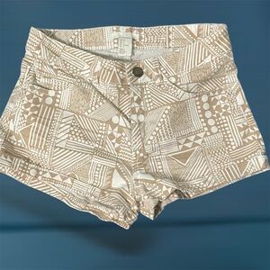 H&M Tan Geometric Women's Shorts